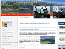 Tablet Screenshot of flugsimulation-vfr.ch